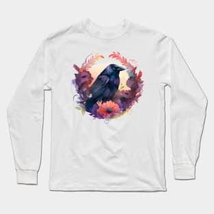 Raven Floral Long Sleeve T-Shirt